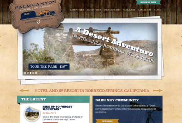 Big Rig Media Launches New Website For Palm Canyon RV Resort